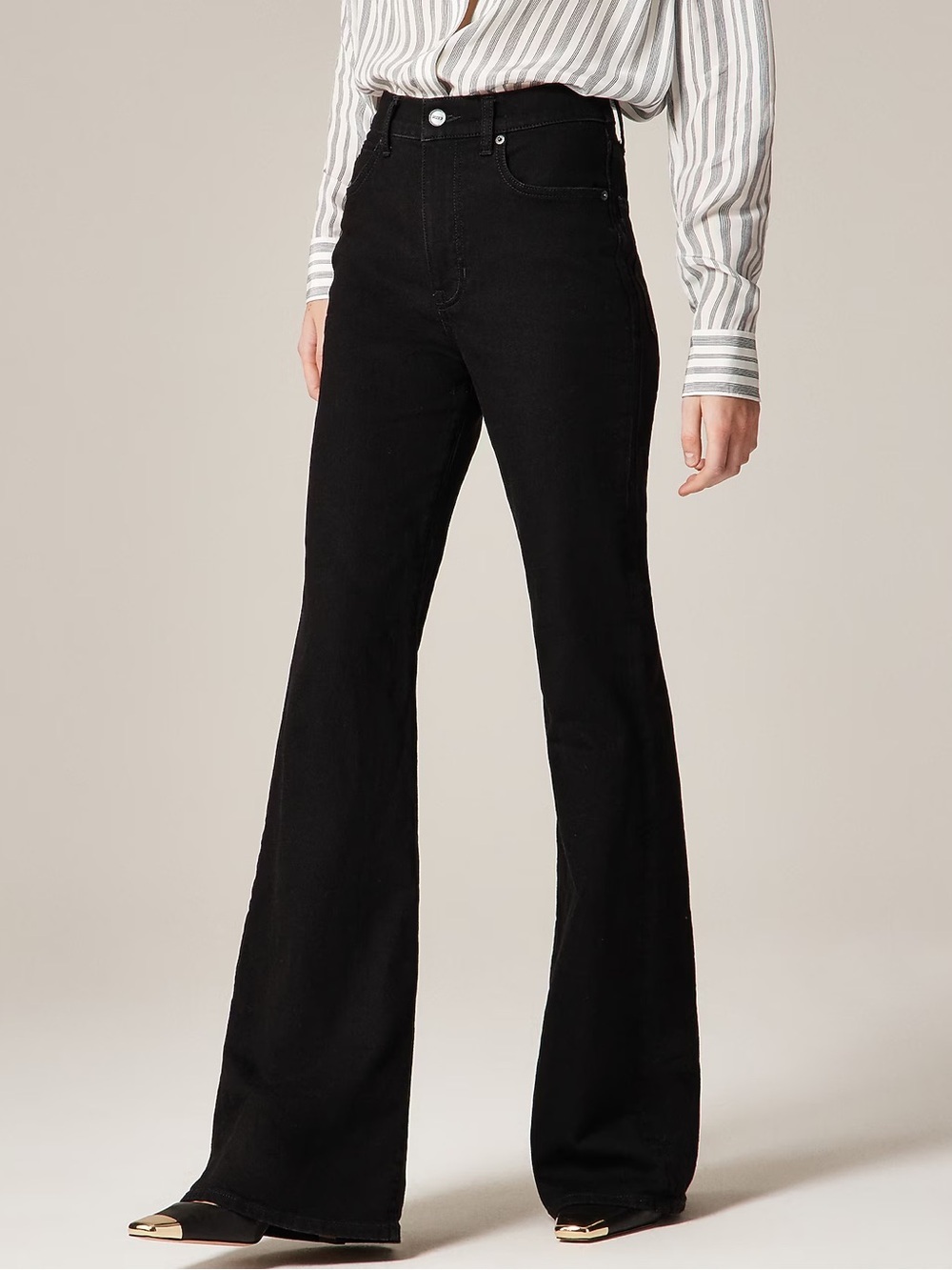 J.Crew Vintage Flare Jean in Black Rinse Size 25